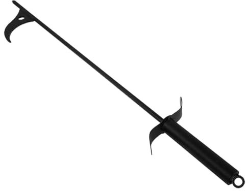 LIFKOME Attizzatoio in Acciaio Per Stufa Pinze Per Braciere Design Allungato Attizzatoio Portatile Per Fuoco Carbonella Per Barbecue All Aperto e Uso Domestico