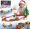 AKWME Weihnachten Lebkuchenhaus Achterbahn Mini Bauspielzeug, 926 Teile Weihnachts Baustein Spielzeug Weihnachtsmann Christbaum Zug, Baukasten Geschenk für Erwachsene Kinder Mädchen Jungen 6 7 8-12+