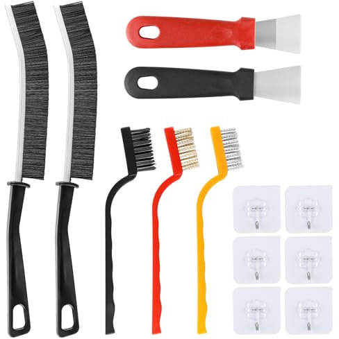 Brosse de Nettoyage des Interstices, Lot de 7 Multifonctionnelle Brosse Nettoyage Salle de Bain, Brosse Joint Carrelage, Brosse a Joint pour Cuisine, Maison, Bain, Toilette, Rainure Fenetre