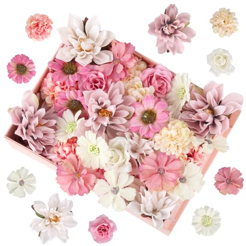 Fleur Artificielle, 5 Couleurs Fleurs Bricolage 4~8cm Fleurs Tissu, Mini Fleur Artificielle Deco, Fleurs Artificielles Décoratives Pour Le Bricolage Diy, Scrapbooking, Mariage, Fête, Maison, Artisanat