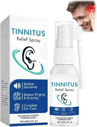 Spray anti-acouphènes, spray pour soulager les acouphènes, oreilles bruyantes naturelles et douces (1 pièce)