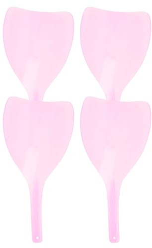 TEHAUX Color Aleatorio 4 Mascarillas Protectoras de Peluquería Accesorios Fáciles de Usar de Plástico Rosa para Facial y Uso en Casa para Coloración del Cabello