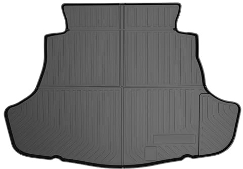Mixsuper Custom Fit Cargo Liner for 2018-2023 2024 2025 Toyota Camry & Avalon 2019-2022 All Weather Trunk Mat TPO Durable Odorless 3D Rear Trunk Liner Cargo Mat Black
