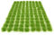 ANCLLO 98 piezas de césped estático Tuft 3 mm autoadhesivo césped estático ferroviario modelado césped artificial Wargaming modelo (rojo marrón y verde)