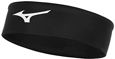 Mizuno Player Headband, Black, One Size Fits Most