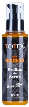 TOTEX Gel exfoliant pour le visage | Soin du visage au ginseng éclaircissant et exfoliant efface les points noirs | Effet rapide pour l'acné des taches sombres 125 ml