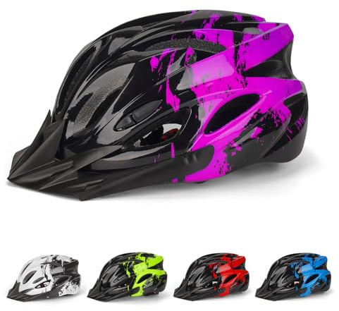 Casco per Bambini 50-59CM Casco Bici Bambino per ragazzi ragazze con Visiera per Scooter BMX Scooter Roller Ride Regolabile per 5-15 Anni