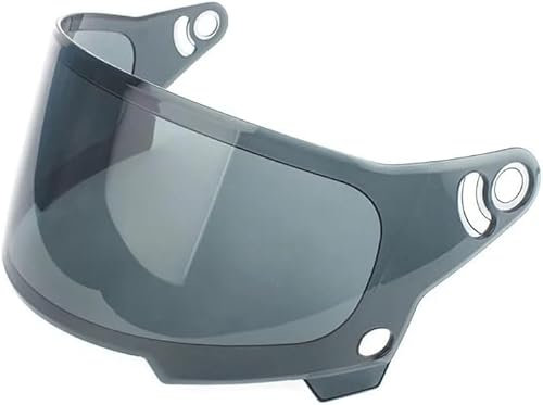 YOFAB Motorradhelm Visier für Bell Eliminator, Motorrad Windschutz Helm Objektiv Visier Vollgesichts, Staubdicht Und Winddicht, Helmvisiere Zubehör Ersatz,A Black