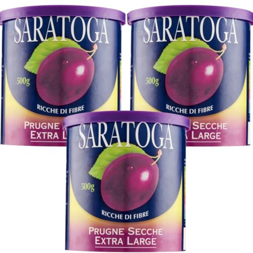 3X Confezione Per Saratoga - Prugne Secche, Extralarge - 3 confezioni da 500 g
