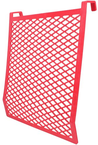 HORIALENCE Griglia per rullo di pittura rossa - Vassoio a rete per pittura al lattice da 31,5 x 26 cm per la ristrutturazione di interni domestici - Filtro per murale per una filtrazione efficiente