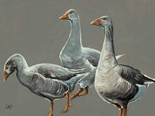 Louise Brown Having a Gander Canvastryck, Flerfärgad, 60 x 80 cm