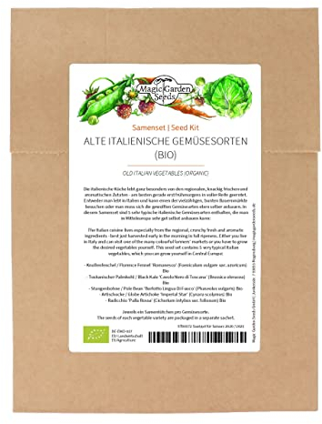 Antiche varietà di ortaggi italiani (bio) - Set di semi con 5 prelibatezze tipiche della cucina italiana