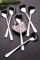 Cucharas de café con mango largo con forma de corazón para helados, tartas de postre, yogur, fruta, cucharas de cóctel, acero inoxidable, 6 unidades