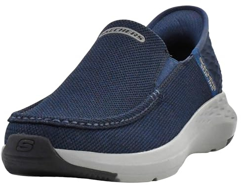 Skechers Uomo Parson Ralven Slip-In ALLENATRICE, Navy Mesh, 45 EU