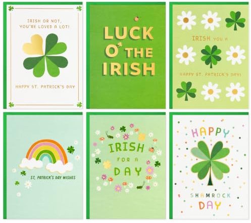 Hallmark St. Patrick's Day Card-sortiment (24 tomma kort med kuvert) för barn, tonåringar, vänner