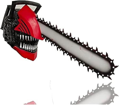 Next Level Cosplay Prop Replica Chainsaw Man Latex Mask | Anime Costume Accessory for Halloween, Cosplay & Fancy Dress | Durable-Quality Full Mask with Intricate Details for Adults