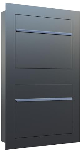 Unterputz Briefkasten - Einbaubriefkasten Sora for Two in Schwarz
