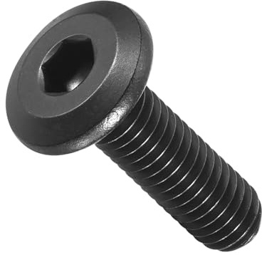METALLIXITY 20Pezzi Viti a Testa Cilindrica M6-1x20 Viti per Mobili Nero