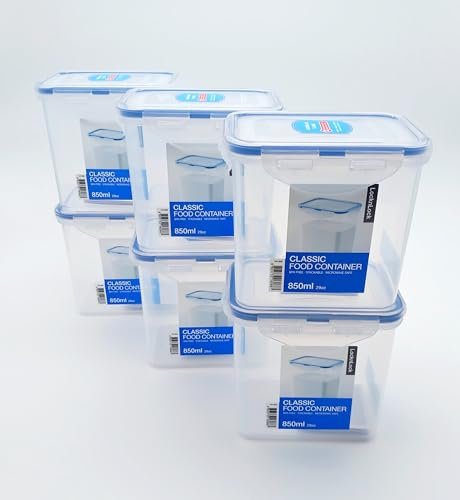 Lock & Lock 6er-Set Frischhaltebox HPL808 850 ml