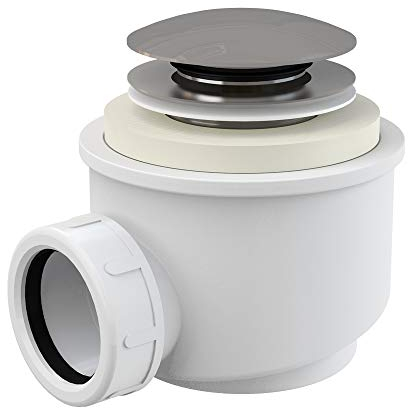 AlcaPlast A465, scarico doccia con sifone, diametro 52 mm, foro di scarico, diametro 70 mm, accessori: senza accessori di scarico