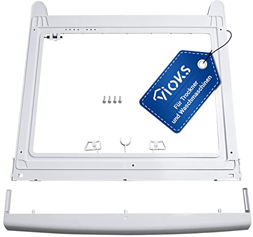 VIOKS Zwischenbaurahmen ohne Auszug für Trockner Waschmaschine Ersatz für Bosch 00576101 WTZ20410 T24 - Zwischenbausatz Waschmaschine Trockner Verbindungsrahmen - Wasch- & Trockensäulenall