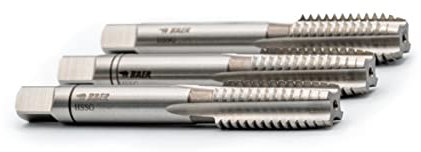 BAER Handgewindebohrersatz HSSG, Handgewindebohrerset 3-tlg. Satz M 8 x 1,25 - Gewindeschneider - Gewindebohrer - Handgewindebohrer Set - Gewinde schneiden