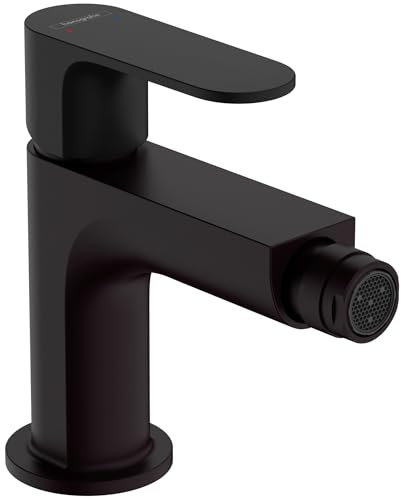 Hansgrohe Rebris S 72210671 Robinet de bidet contemporain de 15,2 cm de haut en noir mat