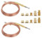Gas-Thermoelement, 2 Stück, 35,4 Zoll Universal-Gasheizungs-Thermoelement-Ersatz-Gasherd-Kamin-Ersatzsatz, Adapter Für Heizgerät