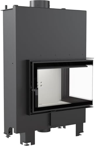 Kratki Inserto per camino MBM destro 12 kW Ø 180 molla per porta riscaldamento domestico