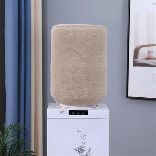 Highdi Dispensador de Agua Cubiertas de Barril para 5 Galones Cubierta Antipolvo Elásticas para Enfriador de Agua Dispensador de Agua Reutilizable Protector (Y-20 Caqui,H34*D28CM)