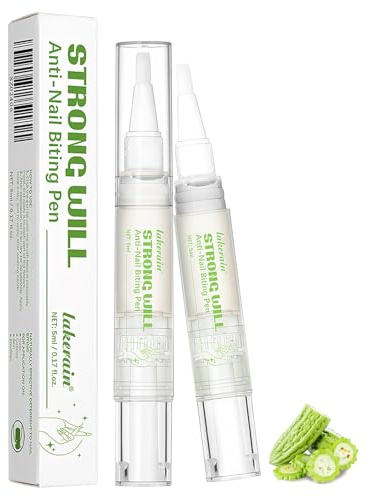 2PCS Esmalte en Barra Amargo, Esmalte de uñas contra morderse las uñas, Esmalte de uñas Amargo, Parada para Masticar uñas para Niños y Adultos, Método para Dejar de Morderse las uñas