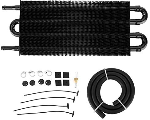 Universal 4ROWS Aceite de aluminio Transmisión de refrigerador de dirección asistida Radiador Radiador de alta eficiencia de enfriamiento de aceite de motor para autos de calle