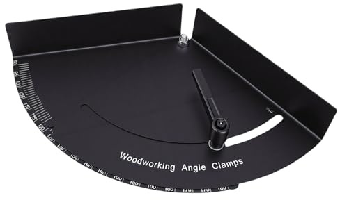 YWBL-WH Morsetto Angolare per la Lavorazione del Legno, Dispositivo di Serraggio Regolabile Ad Angolo Retto in Acciaio Inossidabile con Vernice Nera Al Forno, per Armadietti di
