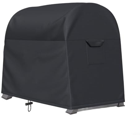 Hoppipola Copertura antipolvere per manubri in tessuto Oxford 210D, impermeabile, con corda regolabile, per casa, palestra, 102 x 63,5 x 89 cm, nero (nero 210D)