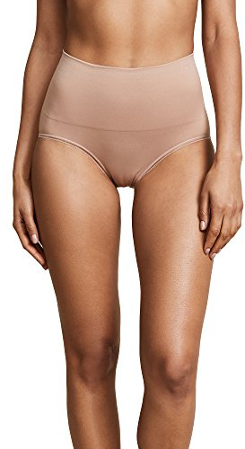 Yummie Women's Ultralight Seamless Brief, Almond, S-M