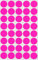 Klebepunkte Neon Pink 19 mm runde Aufkleber – 1,9 cm Sticker 600 Stück von Royal Green