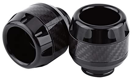 Motorrad Sturzschutz, Qiilu Kohlefaser Motorrad Gabel Rahmen Sliders Crash Protection(Swarchz)