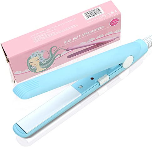 Haarglätter Elektrische Mini Glatt Lockenwickler Haarglättung 2 in 1, Keramik Turmalin Plate Beauty Flat Iron Heizung(#7)