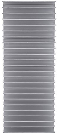 Aluminium-Chipsatz Kühlkörper, elektrische und elektronische Komponenten Kühlkörper Verstärker Kühlkörper Gute Wärmeleitfähigkeit Kühlkörper Kühlung Flosse 150 * 59 * 25 MM, 24 Zähne