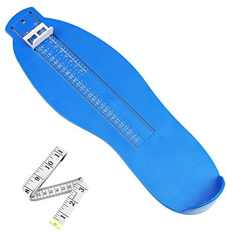 CHIFOOM 2tlg Fußmeßgerät Set Schuhgrößentabelle Schuhgrößen Messen mit 1 Maßband Füße Messgerät Kinder Erwachsene Fussmesser Schuhmessgerät zum ermitteln für Damen Herren Kinderfüße