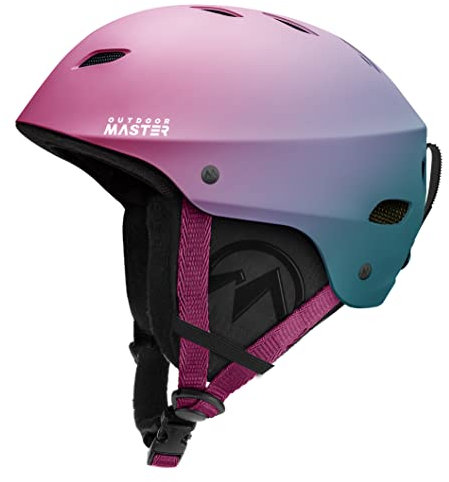 OutdoorMaster Kelvin Unisex Skihelm - Schneesporthelm für Skifahren/Snowboard mit Belüftungssystem, Schneehelm für Herren, Damen & Jugend