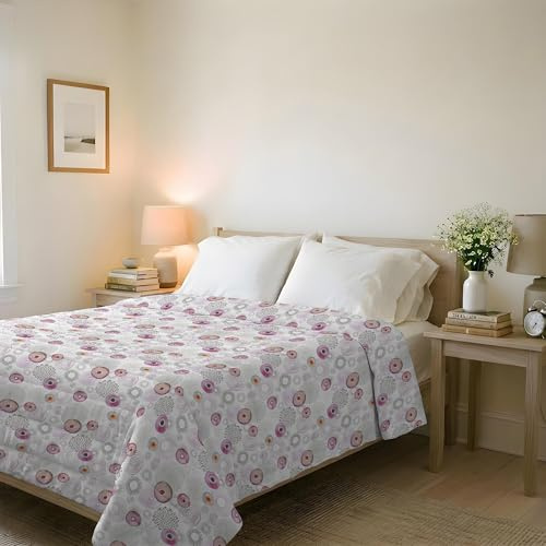 Italian Bed Linen Trapuntino Estivo Linea BASIC Made in Italy Copriletto Stampato in Morbida Microfibra - Trapunta Primavera Estate Mezza Stagione - Morfeo, Matrimoniale 250x240cm