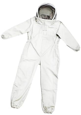 Traje Apicultor traje protector avispa velutina Traje de apicultura de cuerpo completo, ropa profesional de apicultura, traje de protección, chaqueta, velo de seguridad, sombrero, equipo de vestir(A