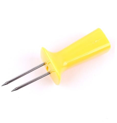 IWOWHERO 8 Pezzi Forchette Da Barbecue Spiedini Porta Mais Bastoncini Di Pannocchie Di Mais Sui Manici Di Pannocchia Sui Bastoncini Di Pannocchia Spiedini Di Pannocchie Detentori Di Mais