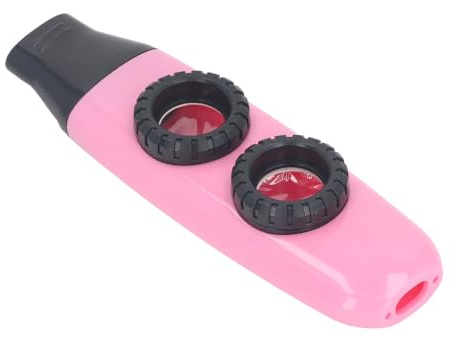 Kazoo, Kazoos för Vuxna med Membran Dual Hole Design Knoppjustering Kazoo för Barn för Gitarrer, Keyboards Spelprestanda (Roseate)