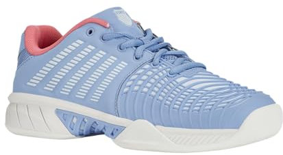 K-Swiss Damen Express Light 3 Carpet Tennis Shoe, Open Air/Bright White/Strawberry Ice, 37 EU