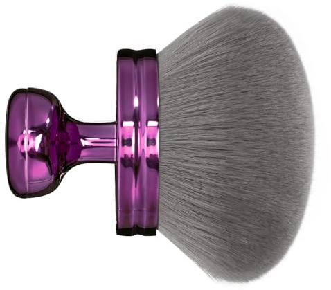 Blend & Blur Extra Large Body Makeup Brush for Self Tanner,Leg Makeup & Bronzer Self Tan Applicator, 3.2inch Wide Round Head Kabuki Brush For Application with Drawstring Bag (Purple)