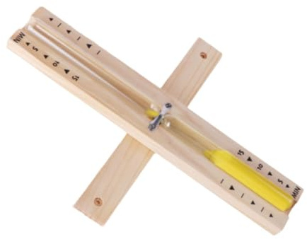 Stgfyxgs Sablier de Sauna 30 Minutes En Bois Résistant à La Chaleur, Horloge Murale Rotative pour Sauna et Spa, Jaune
