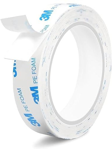 Doppelseitiges PE-Schaum-Klebeband 20mm x 3m – Extra stark, hergestellt aus originalem 3M 1600T-Material, ideal für Haushalt & Montage