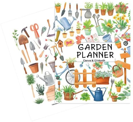 Planificador Jardín Rastreador Cuidado Plantas Planificación Jardinería